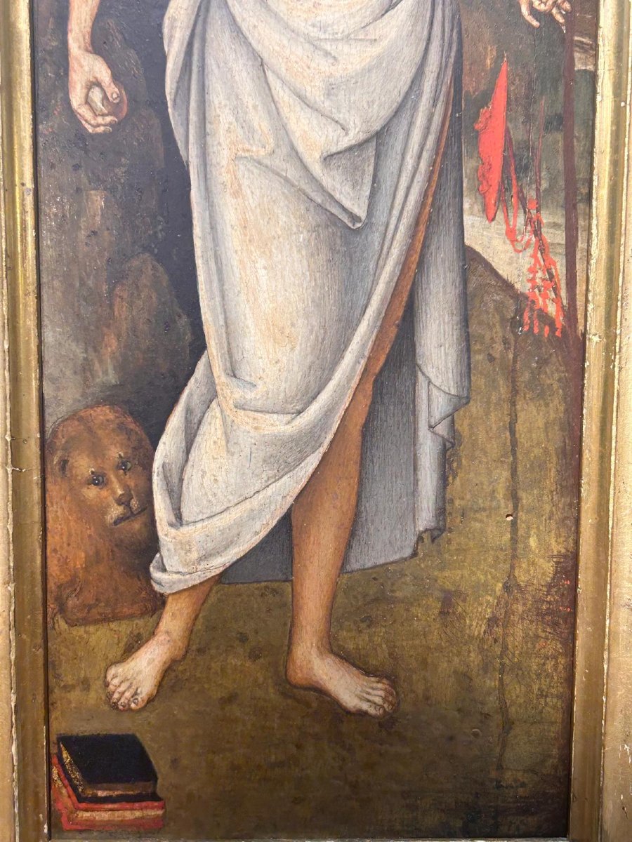 San Girolamo attr. al Maestro del tondo Greenville allievo toscano di Pietro Vannucci-photo-4