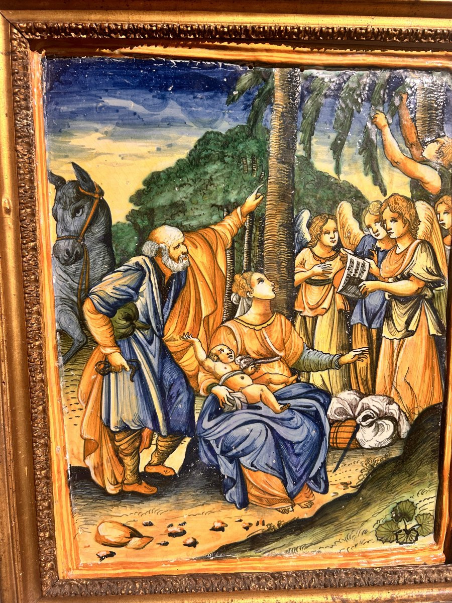 Importante placca di Urbino, bottega Patanazzi fine XVI secolo. (38cm x 50cm)-photo-2