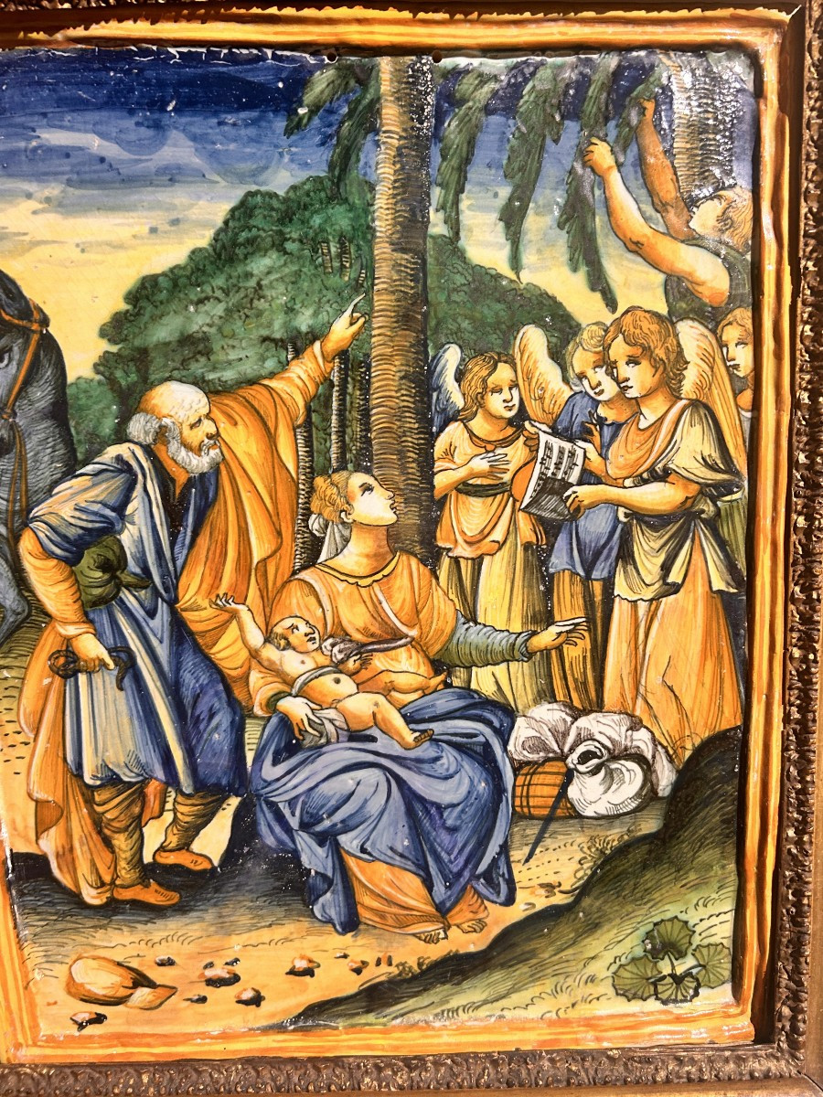 Importante placca di Urbino, bottega Patanazzi fine XVI secolo. (38cm x 50cm)-photo-1