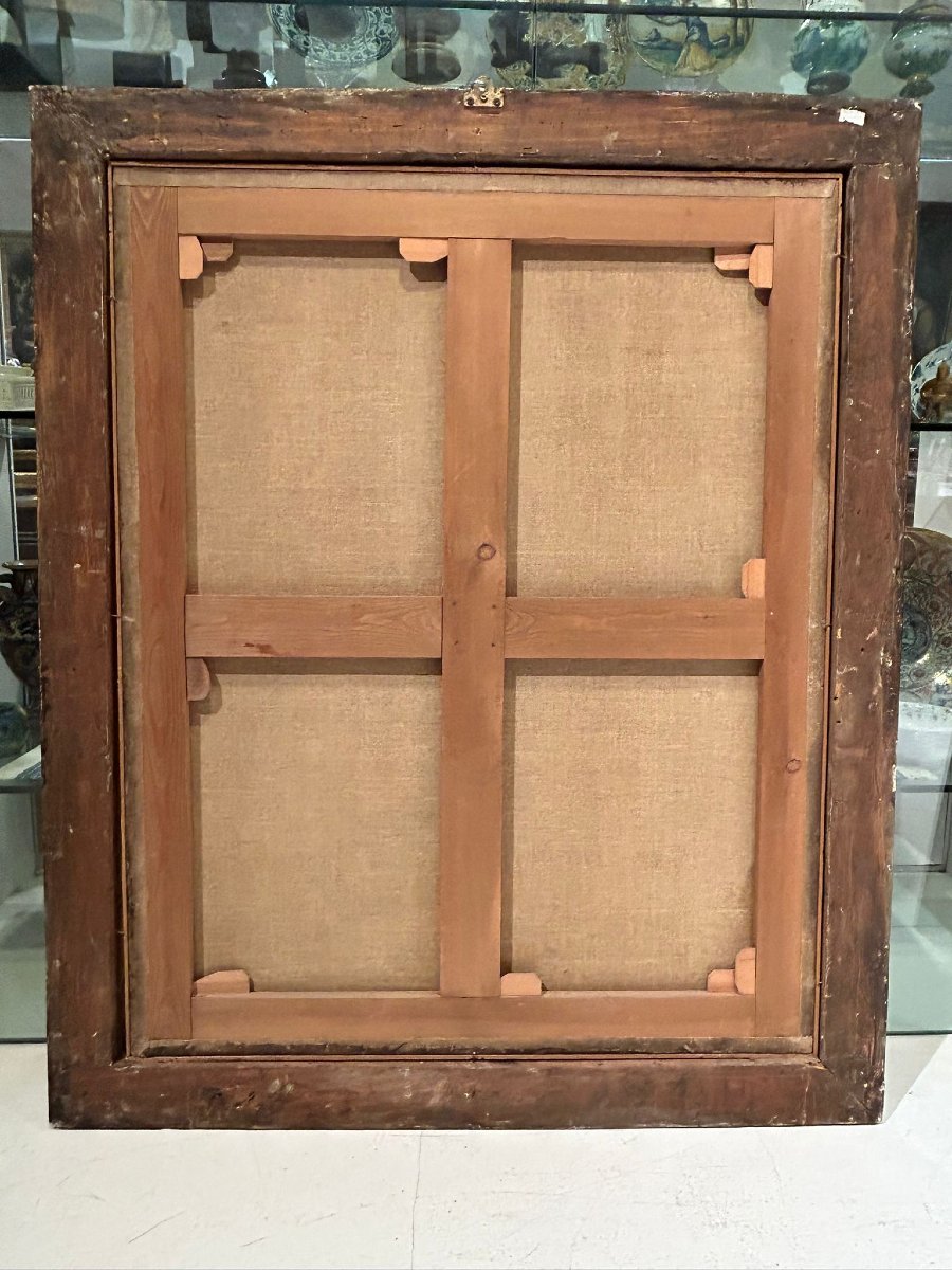 Ritratto membro della famiglia fiorentina dei Della Rena - Olio su tela della fine del XVI s.-photo-4