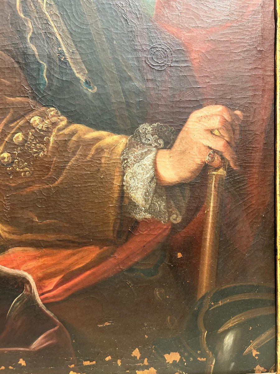 Ritratto di nobile cavaliere della prima metà del XVIII secolo-photo-3