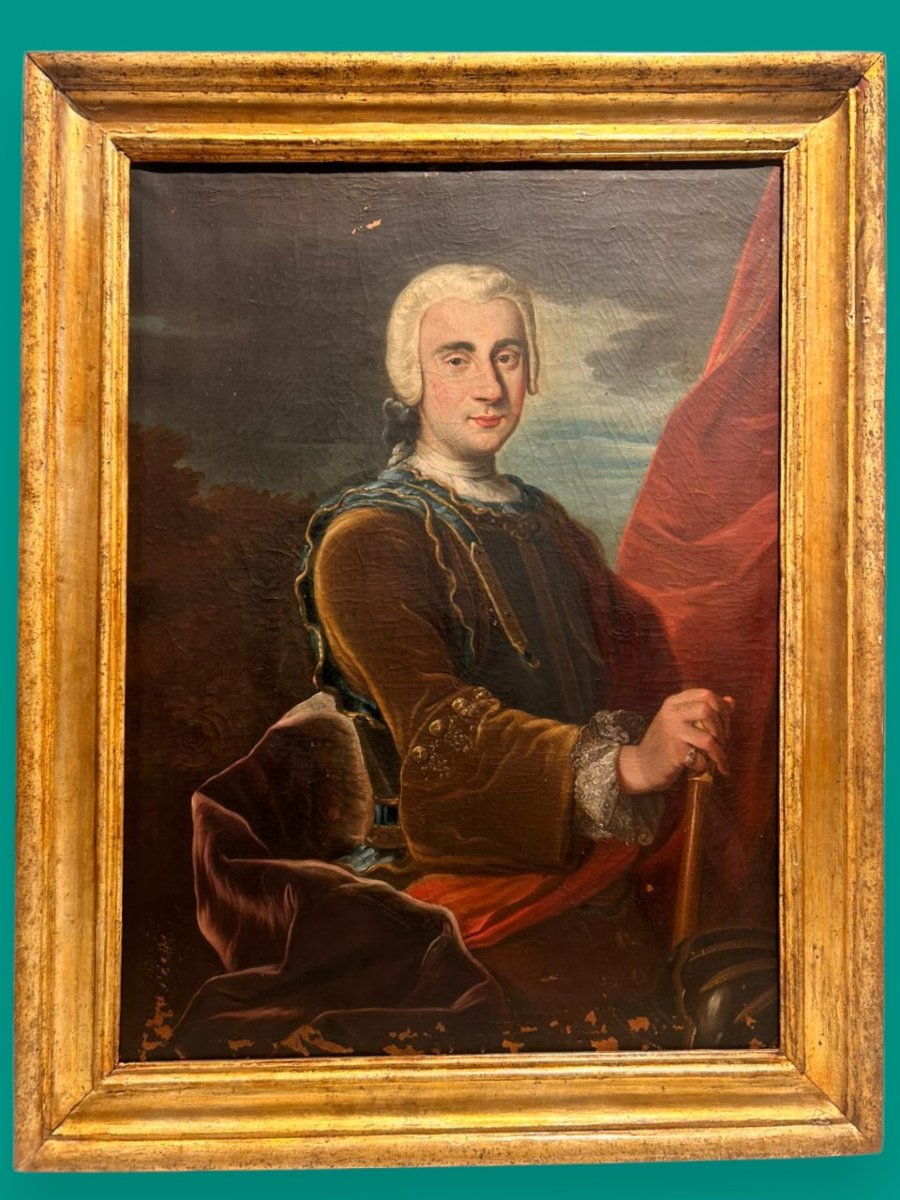 Ritratto di nobile cavaliere della prima metà del XVIII secolo-photo-4