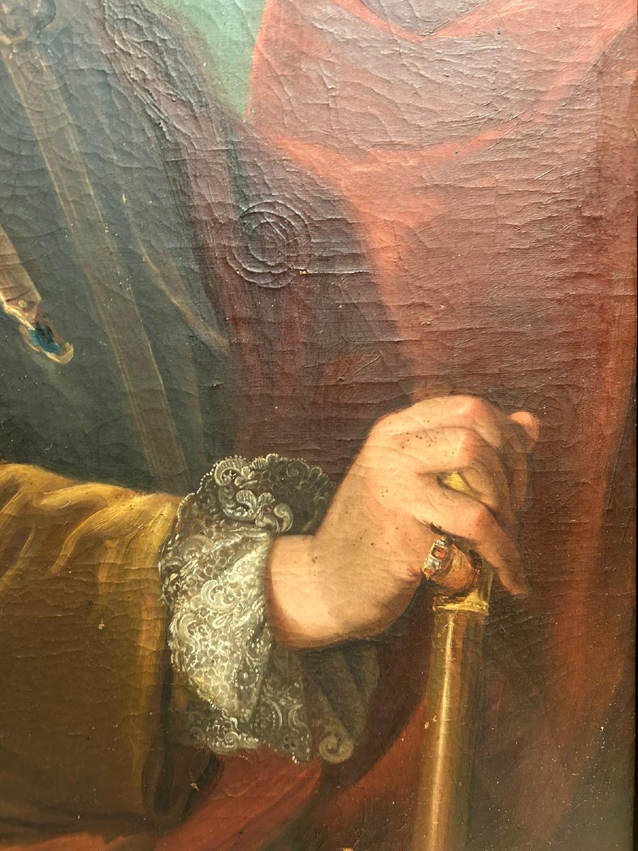 Ritratto di nobile cavaliere della prima metà del XVIII secolo-photo-4
