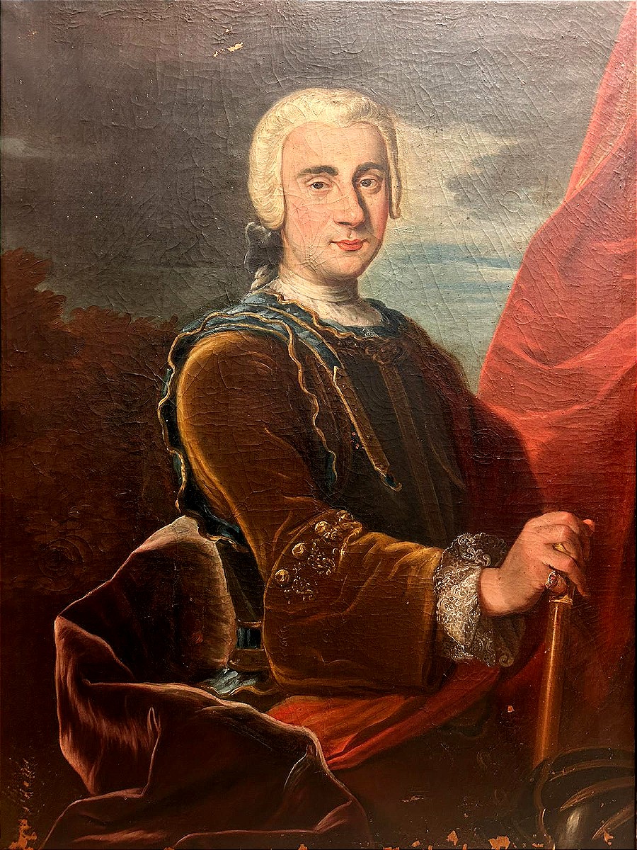 Ritratto di nobile cavaliere della prima metà del XVIII secolo