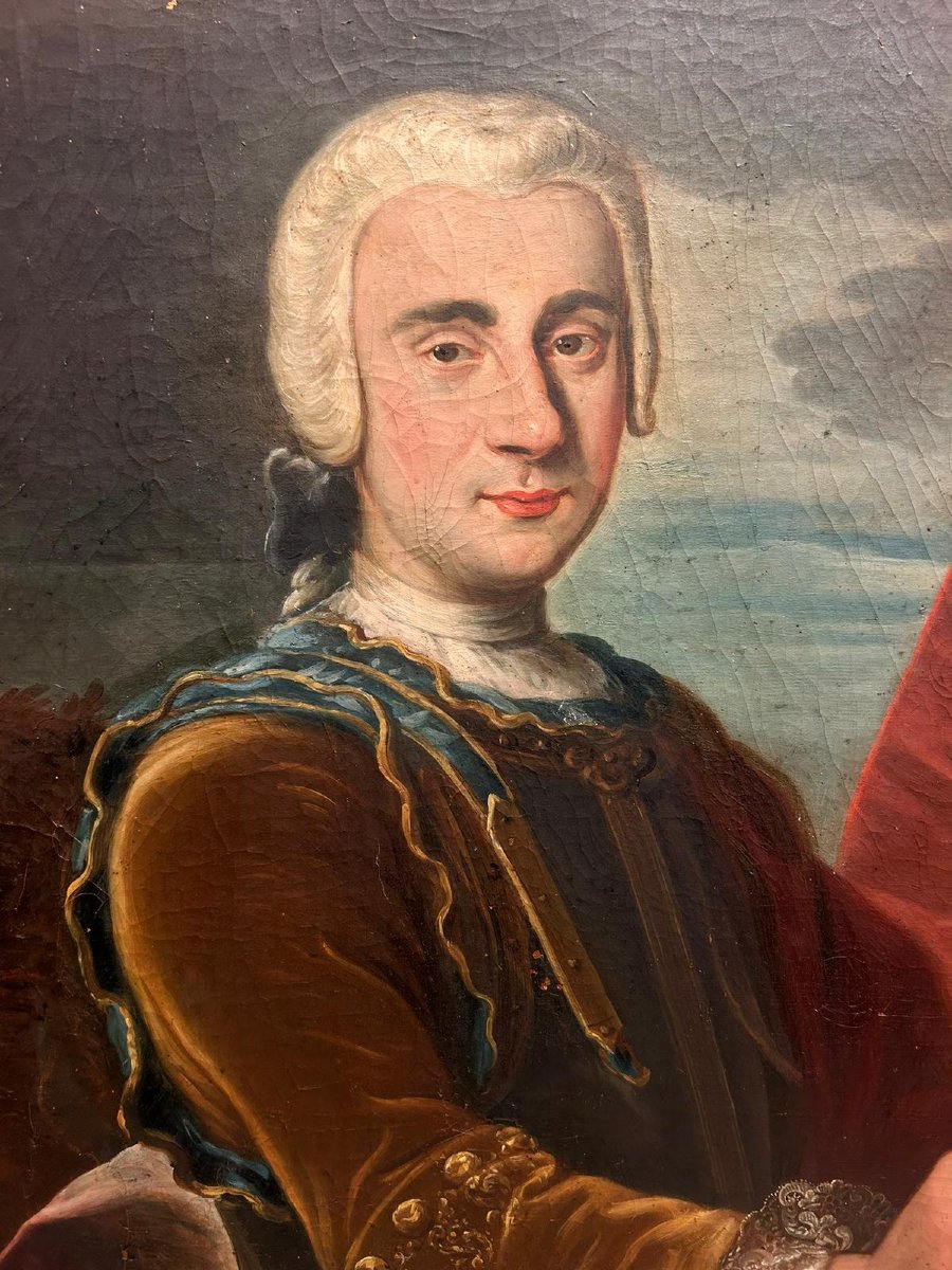Ritratto di nobile cavaliere della prima metà del XVIII secolo-photo-3
