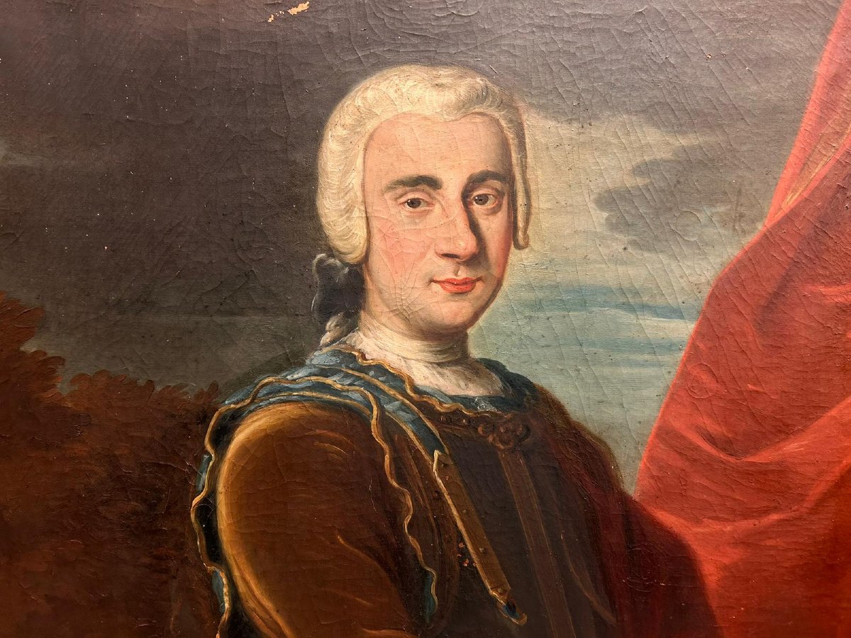 Ritratto di nobile cavaliere della prima metà del XVIII secolo-photo-1