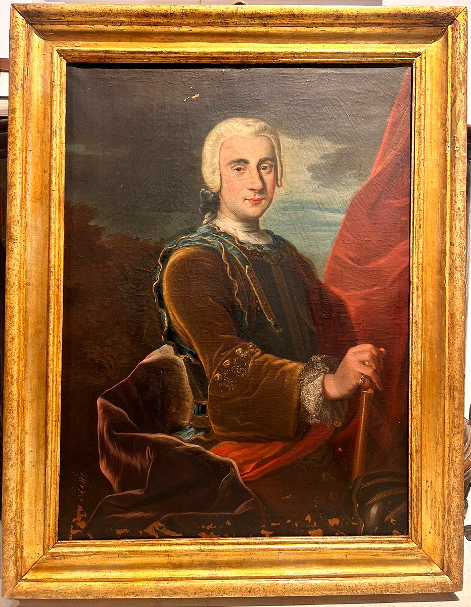 Ritratto di nobile cavaliere della prima metà del XVIII secolo