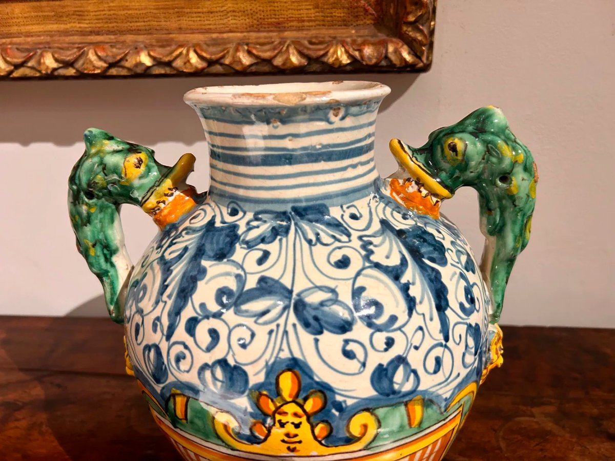 Orcio biansato di Montelupo fiorentino, metà del XVI secolo. -photo-1