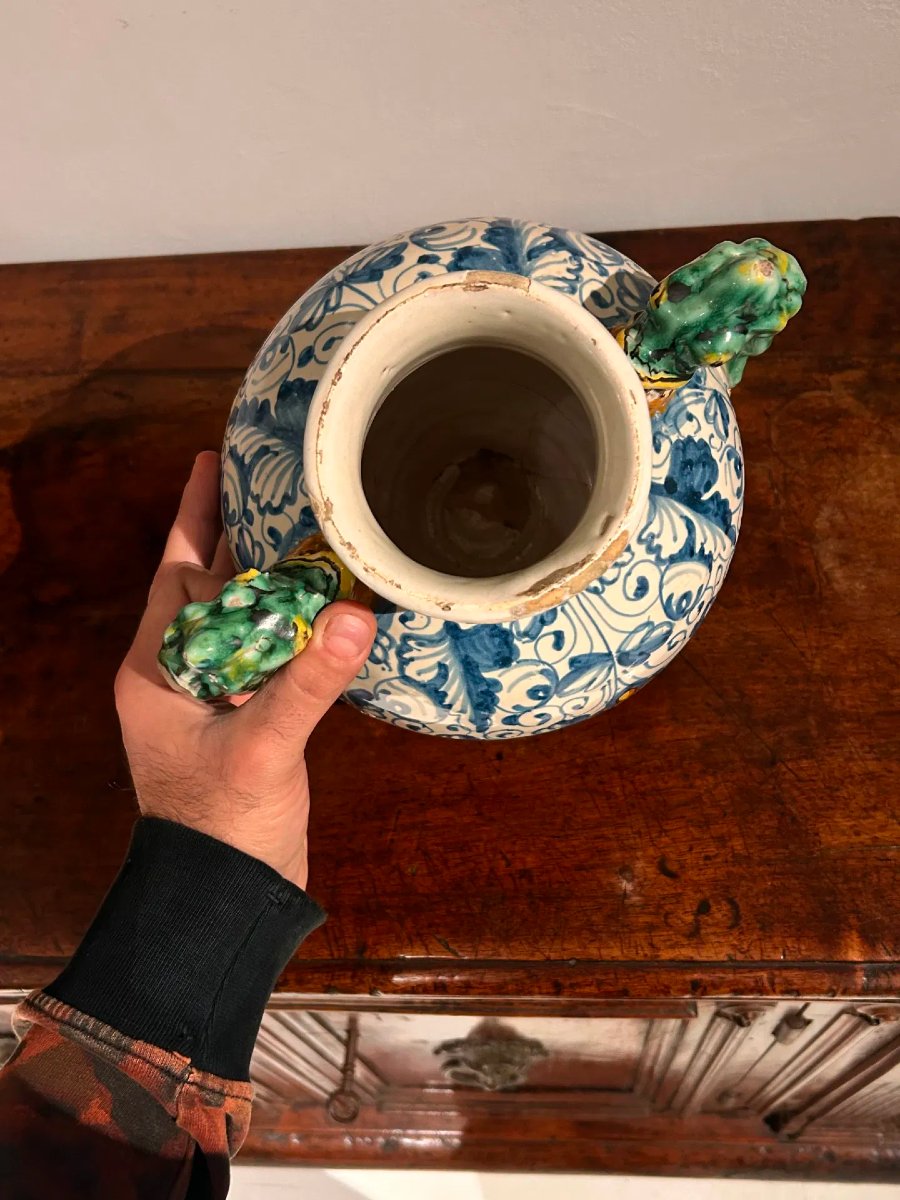 Orcio biansato di Montelupo fiorentino, metà del XVI secolo. -photo-3