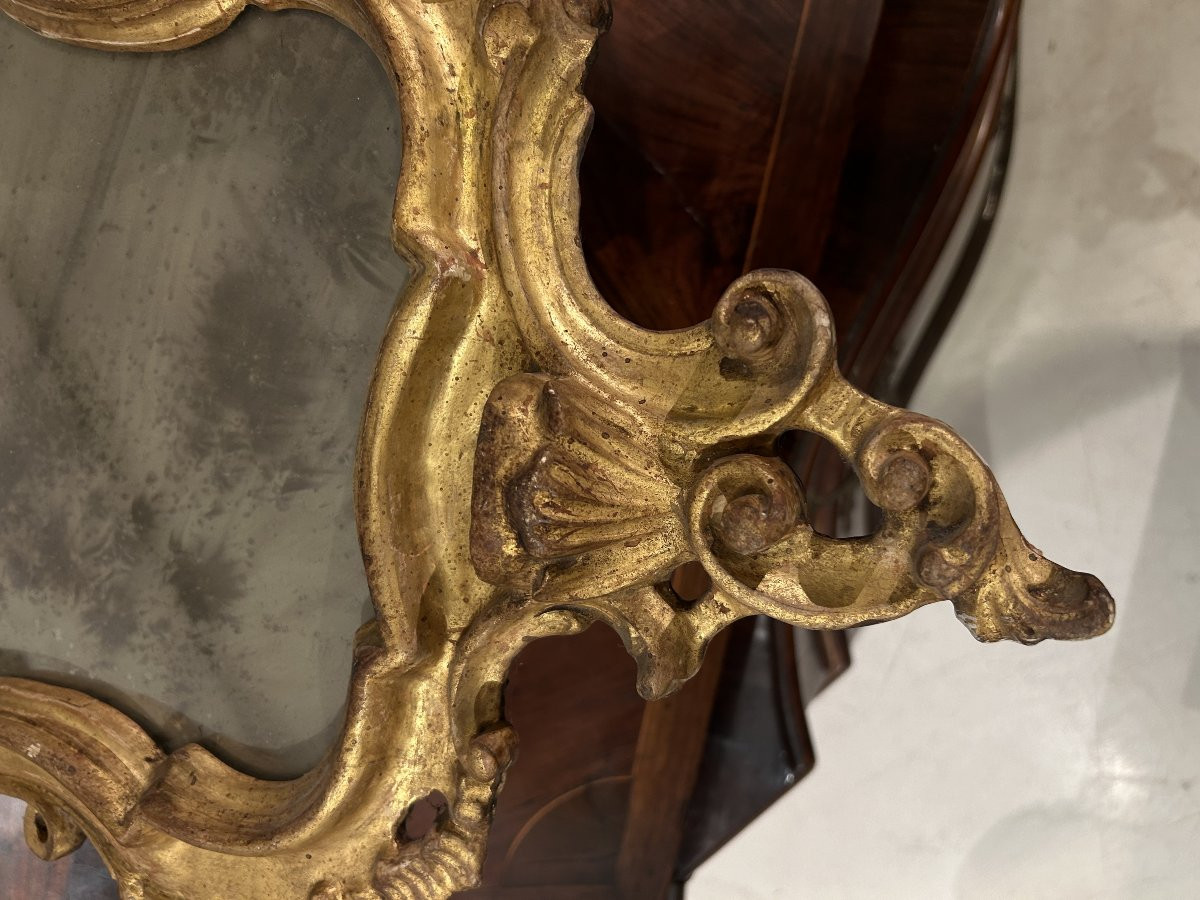 Coppia di specchiere luigi XV, prima metà del XVIIIsec. Misure 103 x 60cm.-photo-2