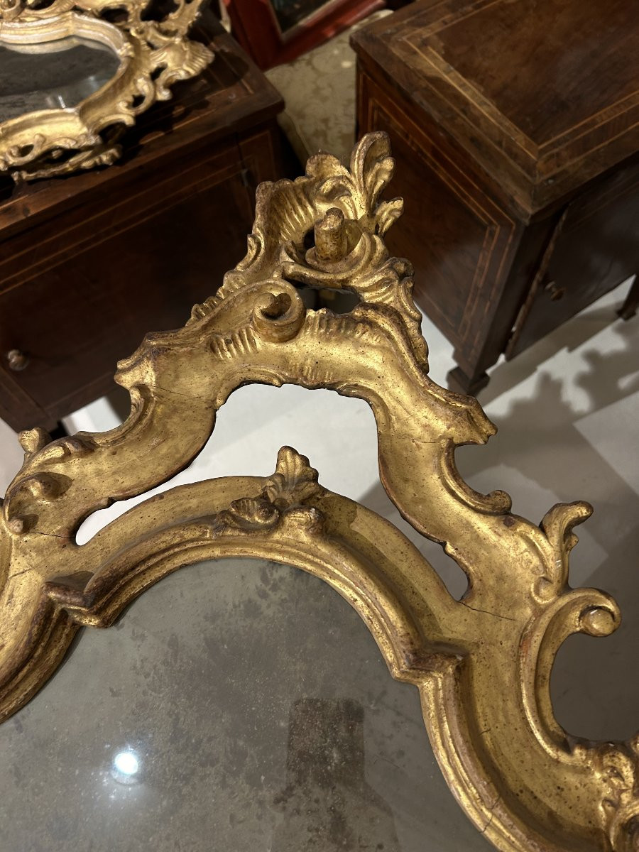 Coppia di specchiere luigi XV, prima metà del XVIIIsec. Misure 103 x 60cm.-photo-3