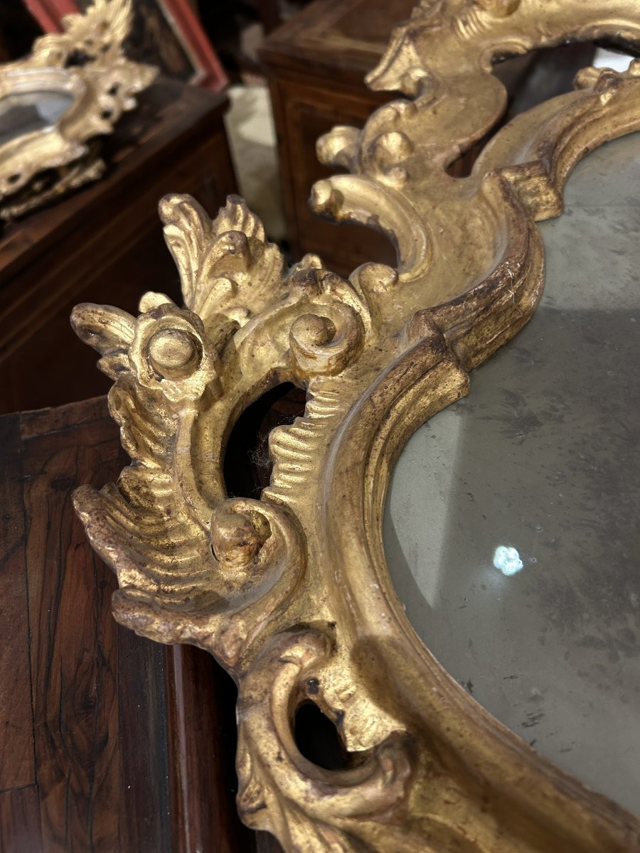 Coppia di specchiere luigi XV, prima metà del XVIIIsec. Misure 103 x 60cm.-photo-4