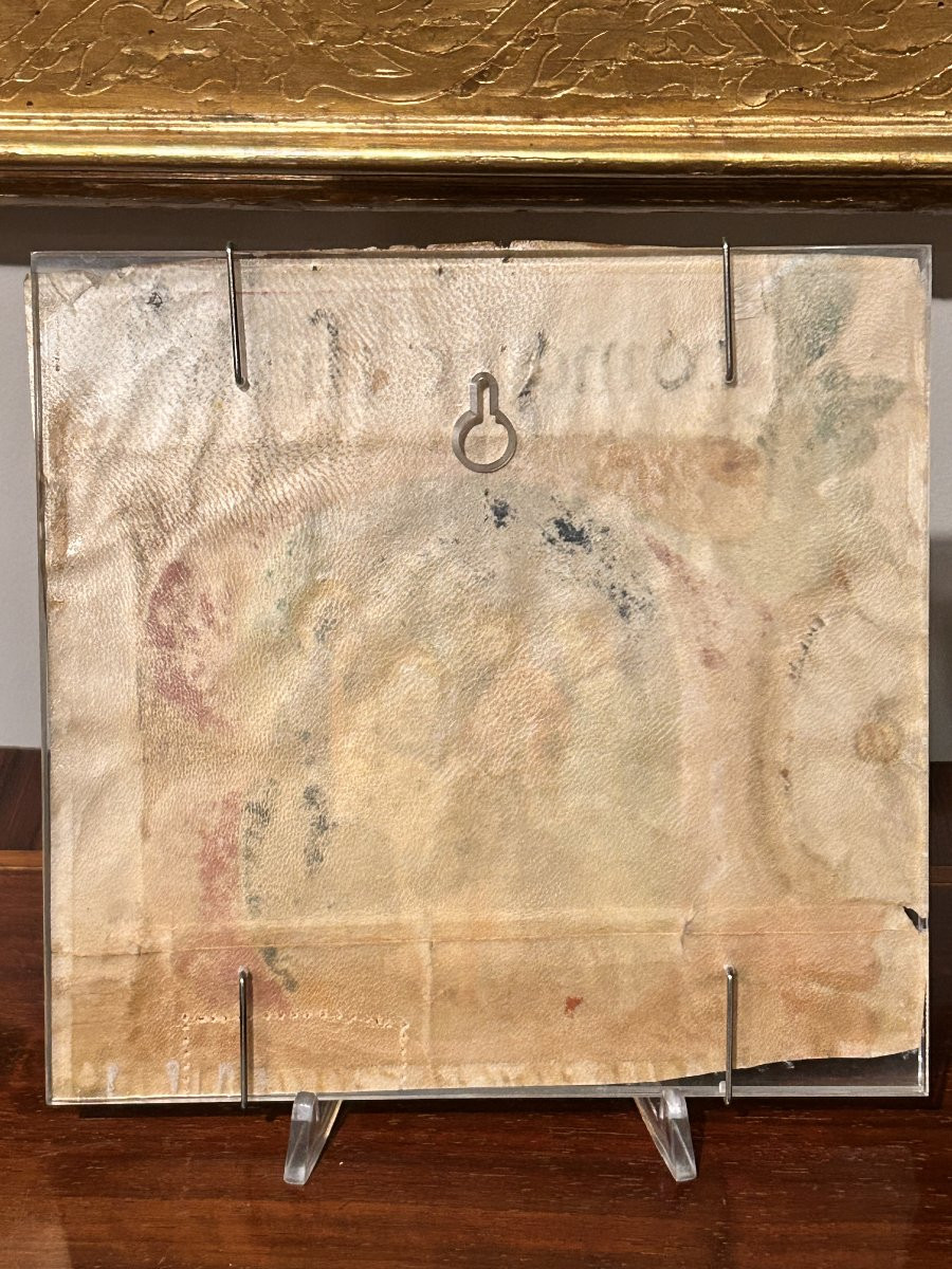 Lettera "B", Capolettera miniato da antifonario. Italia settentrionale, seconda metà del XV sec-photo-3