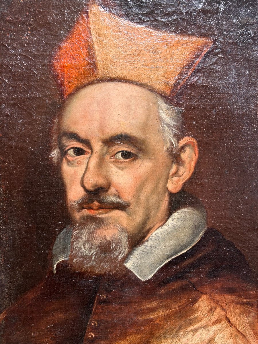 Ritratto del Cardinal Giulio Sacchetti della seconda metà del XVII secolo.-photo-3