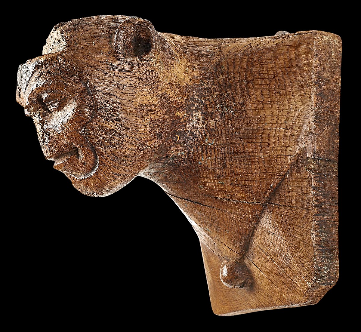 Coppia di elementi architettonici di figure fantastiche, Arte nordica dei primi del XVI secolo.-photo-2