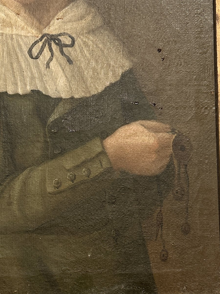 Ritratto di nobile fanciulla della fine del XVIII secolo-photo-4