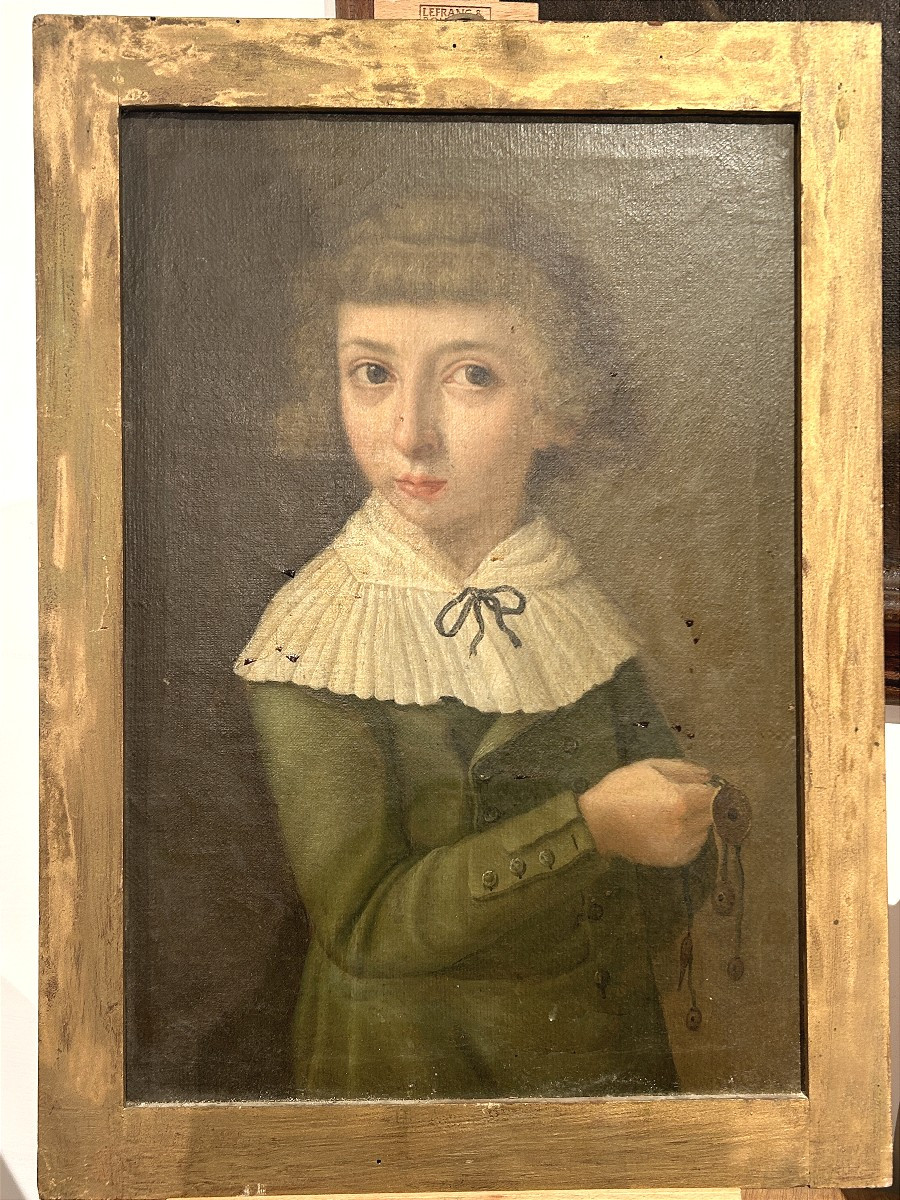 Ritratto di nobile fanciulla della fine del XVIII secolo