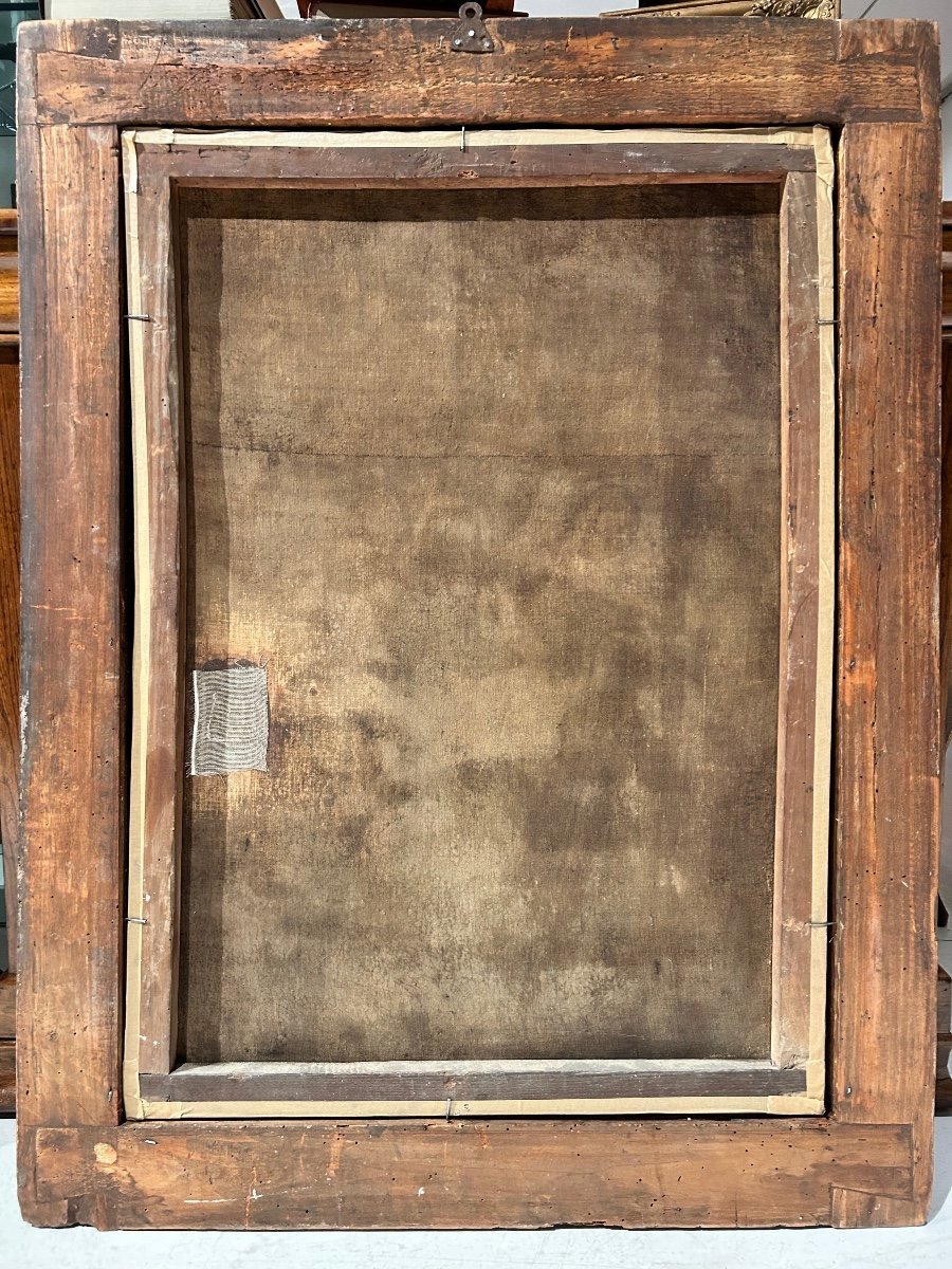 "Ultima cena", scuola dei Bassano fine del XVI - primi del XVII secolo. ( 88 cm x115 cm)-photo-1