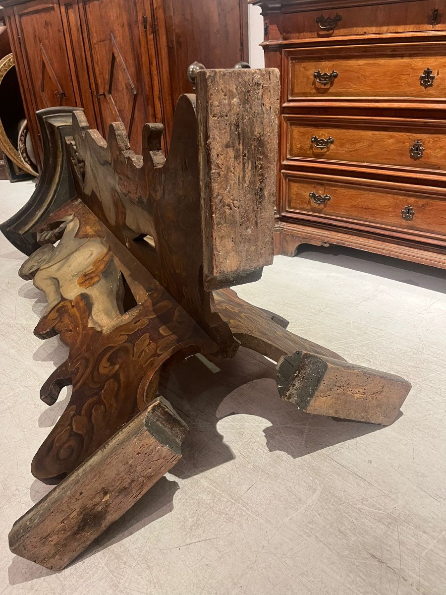 Rara coppia di candelieri reggi-cero da palazzo. Toscana, metà del XVII secolo.-photo-6