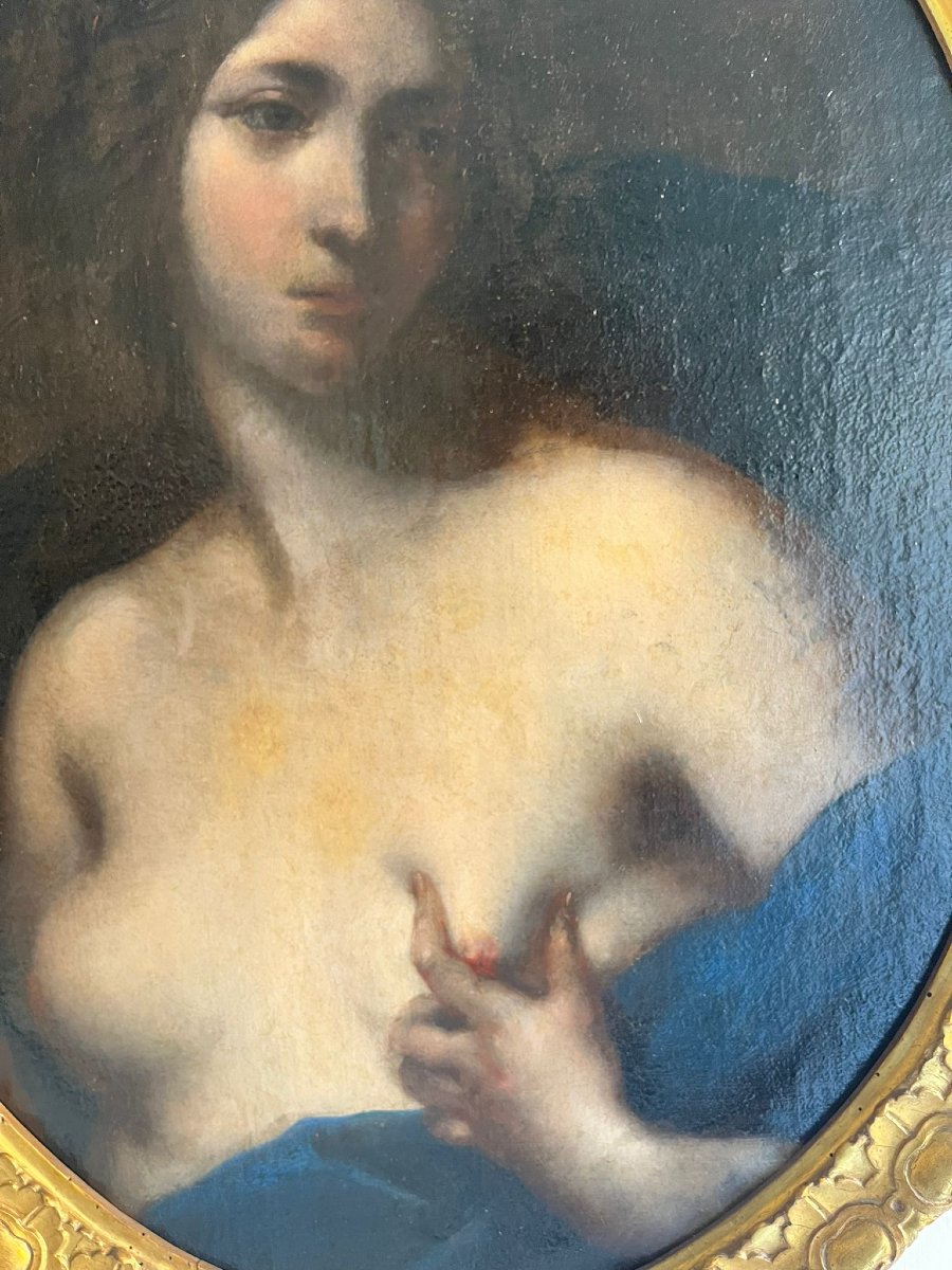 La musa Erato, olio su tela Attr.le a Francesco Furini-photo-2