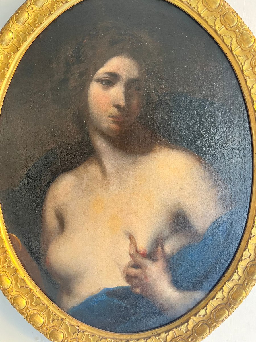 La musa Erato, olio su tela Attr.le a Francesco Furini-photo-1