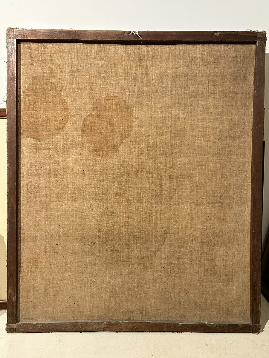 Dipinto devozionale della fine del Seicento, Italia centrale, 81cm x 97cm.-photo-2