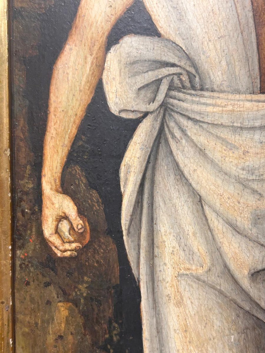 San Girolamo attr. al Maestro del tondo Greenville allievo toscano di Pietro Vannucci-photo-3