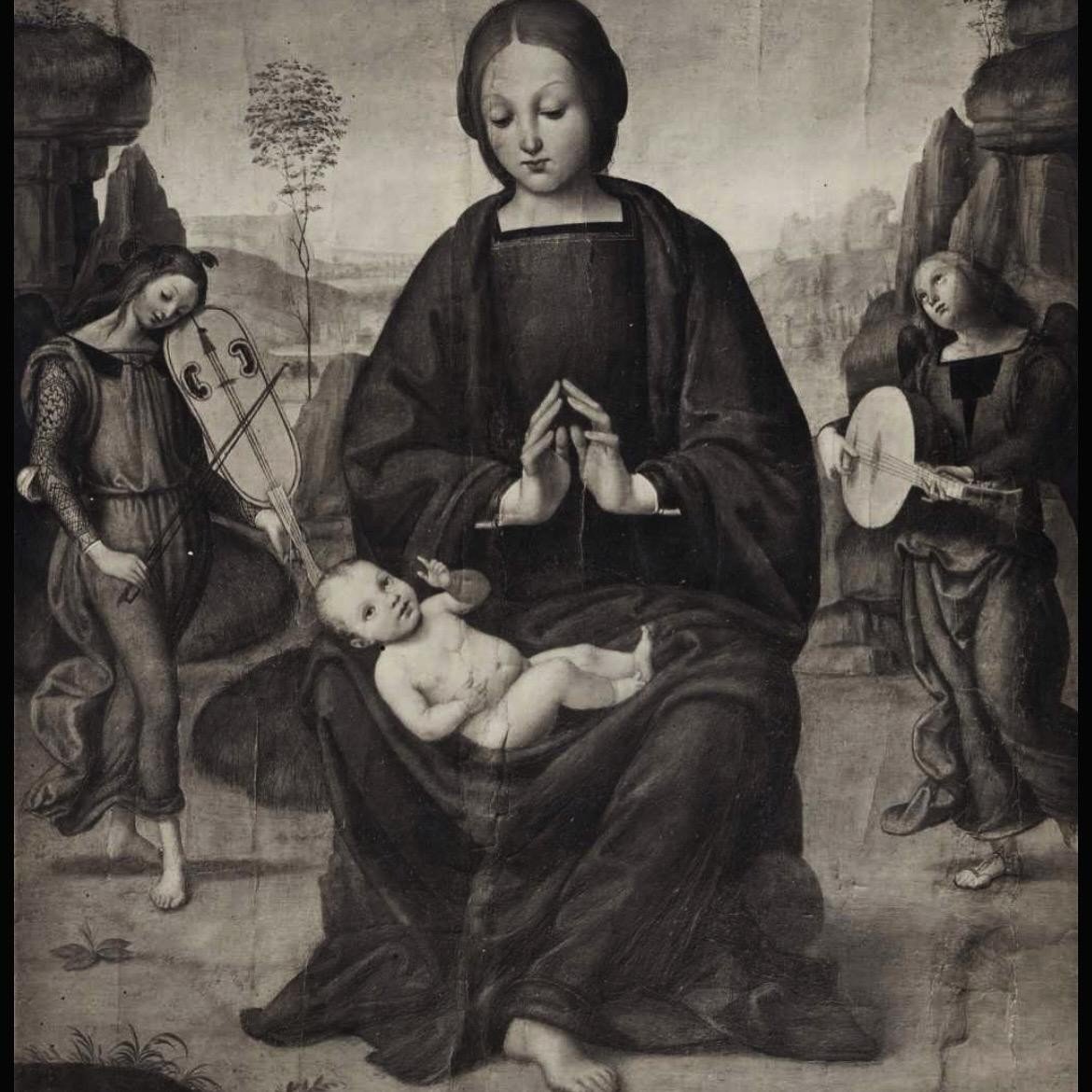 San Girolamo attr. al Maestro del tondo Greenville allievo toscano di Pietro Vannucci-photo-6