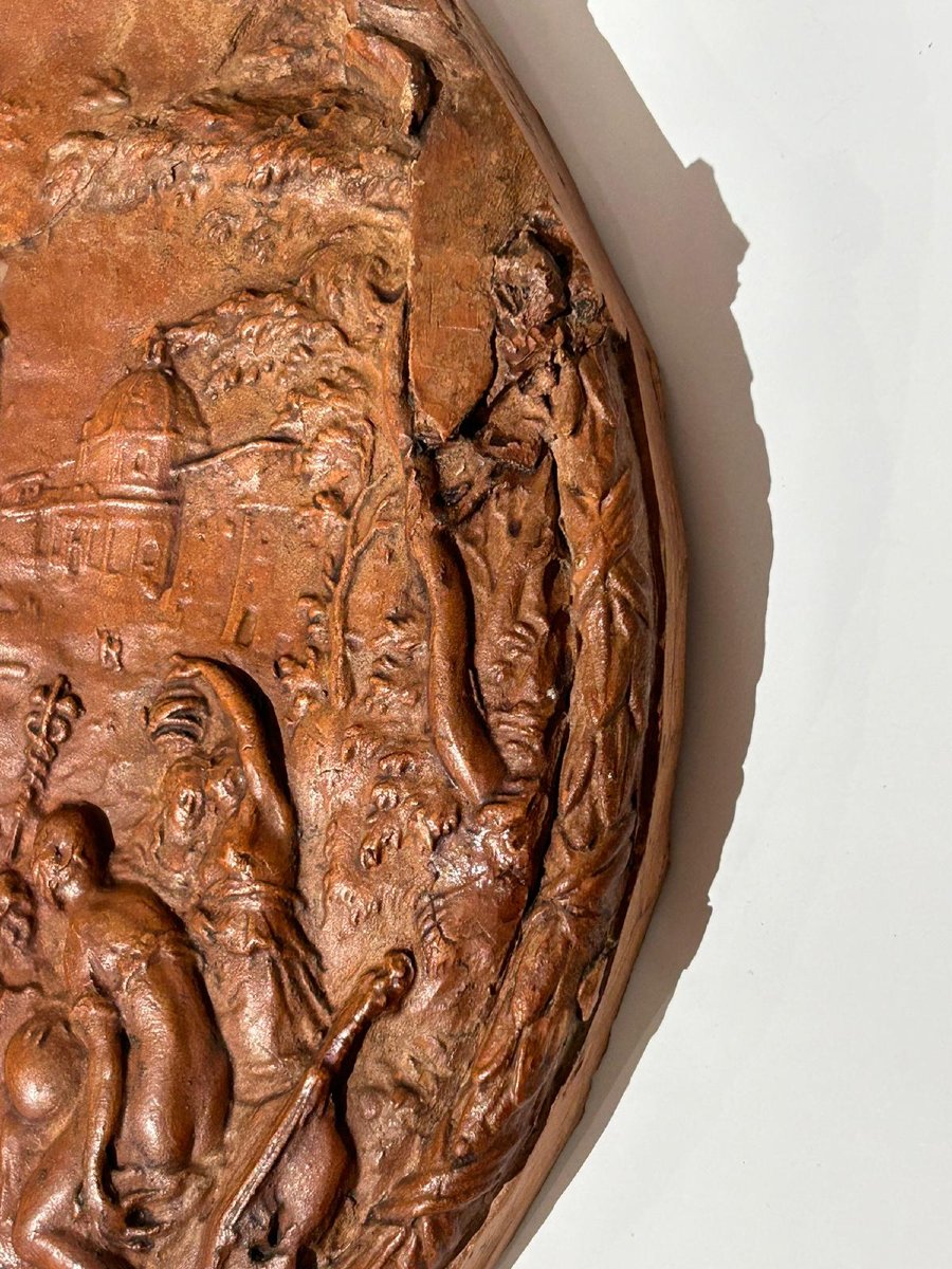 Athena introduce la pittura alle arti liberali, modello in terracotta dei primi del XVIIs.-photo-3