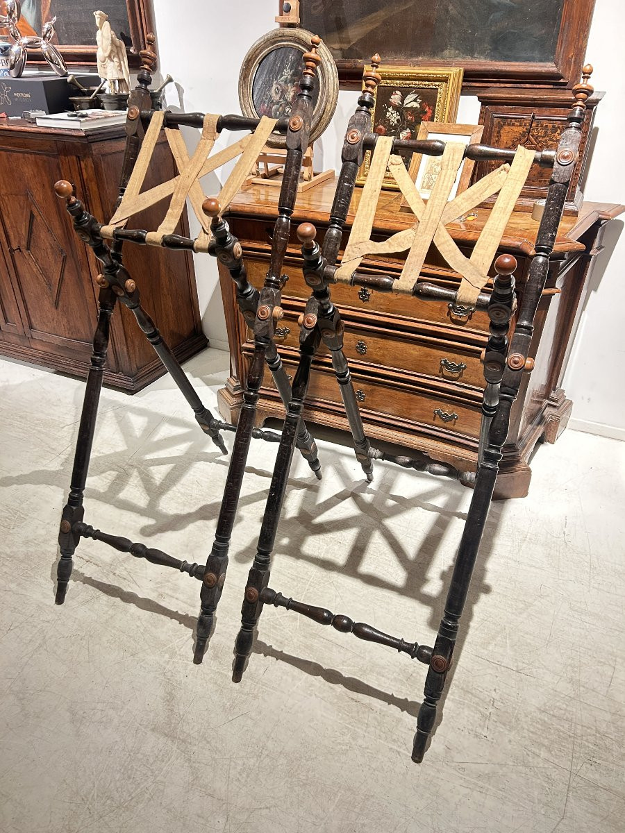 Coppia di leggii del seicento a rocchetto.-photo-3