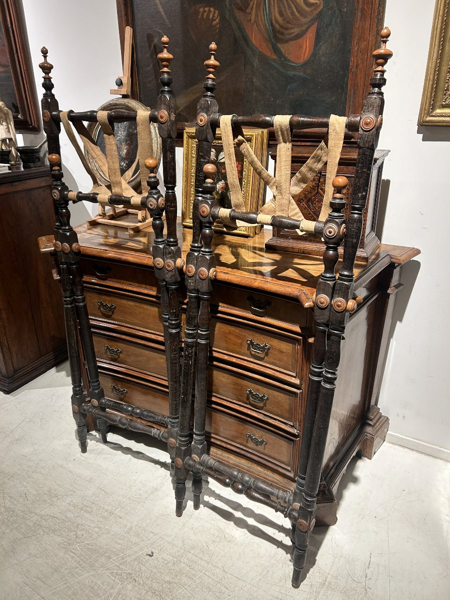 Coppia di leggii del seicento a rocchetto.-photo-6