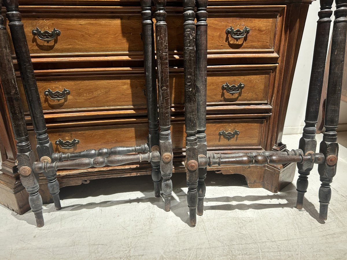 Coppia di leggii del seicento a rocchetto.-photo-7