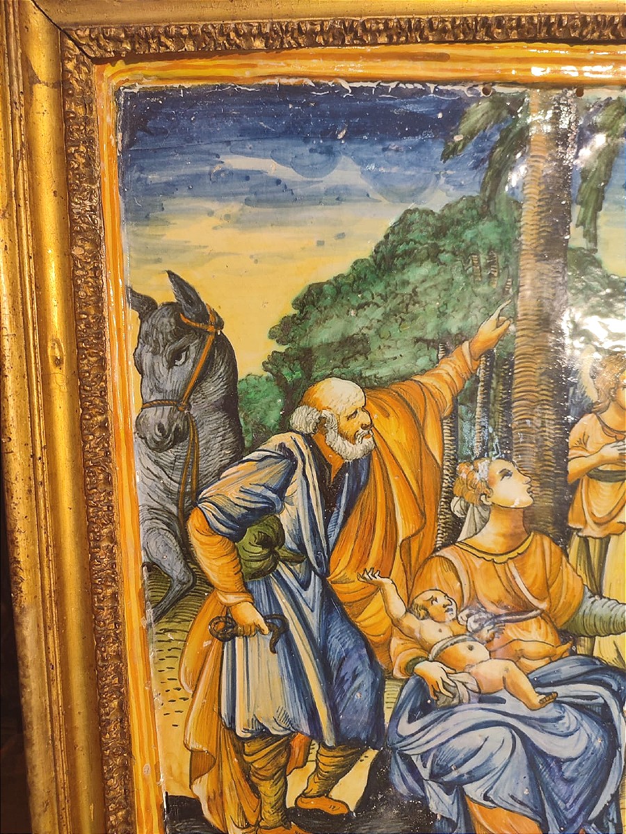 Importante placca di Urbino, bottega Patanazzi fine XVI secolo. (38cm x 50cm)-photo-4