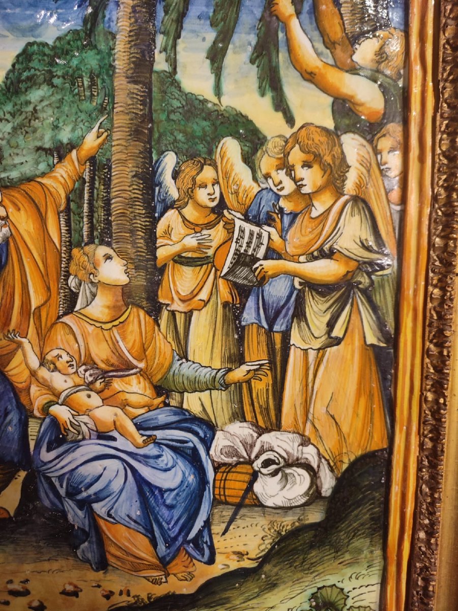 Importante placca di Urbino, bottega Patanazzi fine XVI secolo. (38cm x 50cm)-photo-2