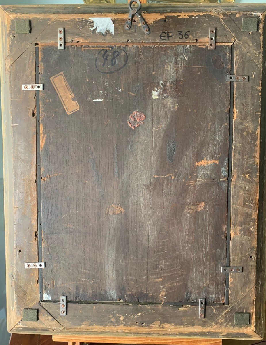 Toilette Di Venere, Interessante Olio Su Tavola. Pittore francese da studiare, inizio del XIXse-photo-2