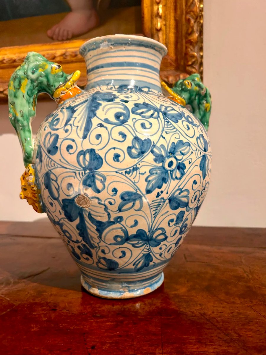 Orcio biansato di Montelupo fiorentino, metà del XVI secolo. -photo-3