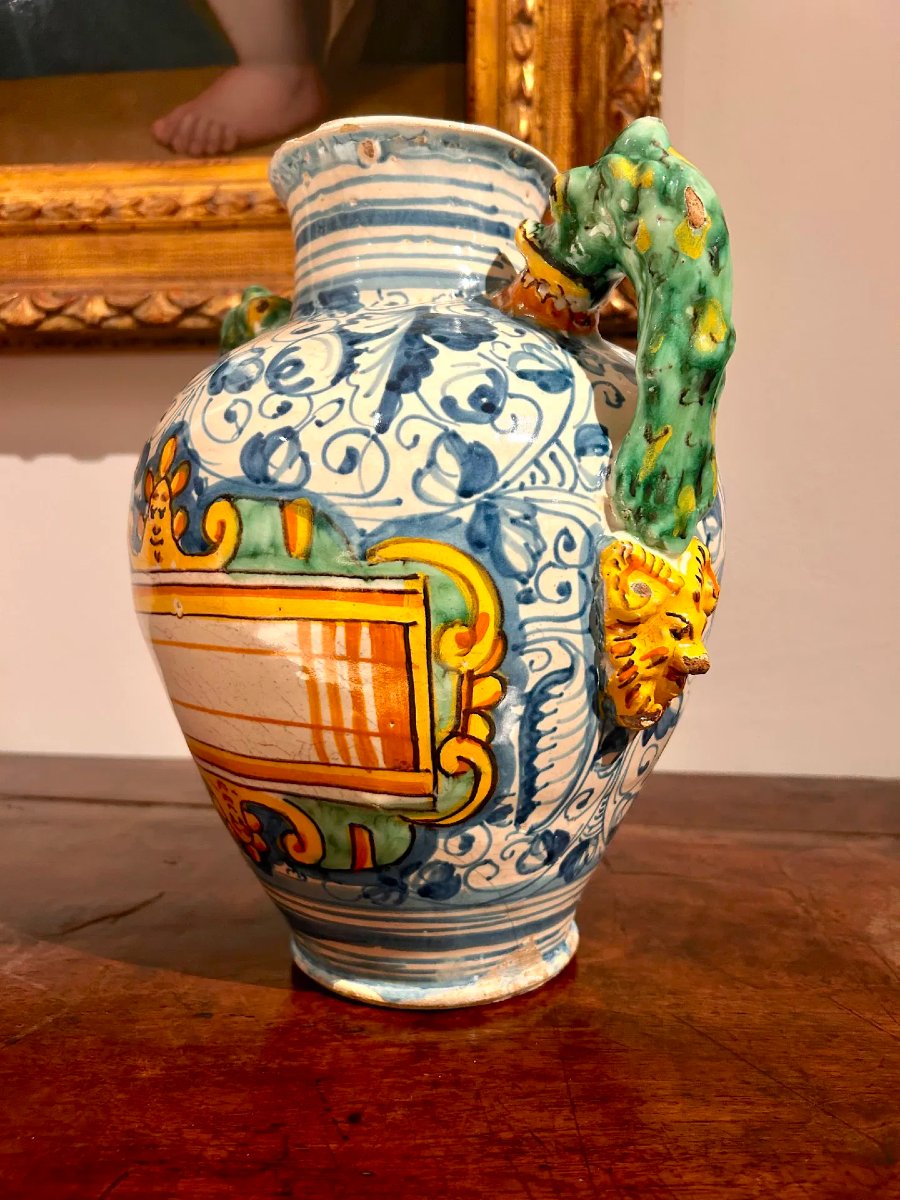 Orcio biansato di Montelupo fiorentino, metà del XVI secolo. -photo-4