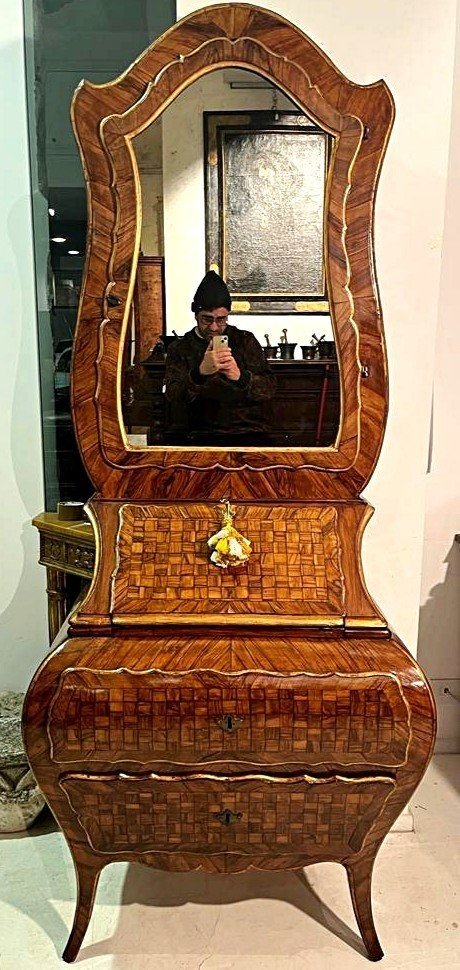 Splendido ed elegante trumeau di ambito piemontese della seconda metà del XVIII secolo. -photo-4