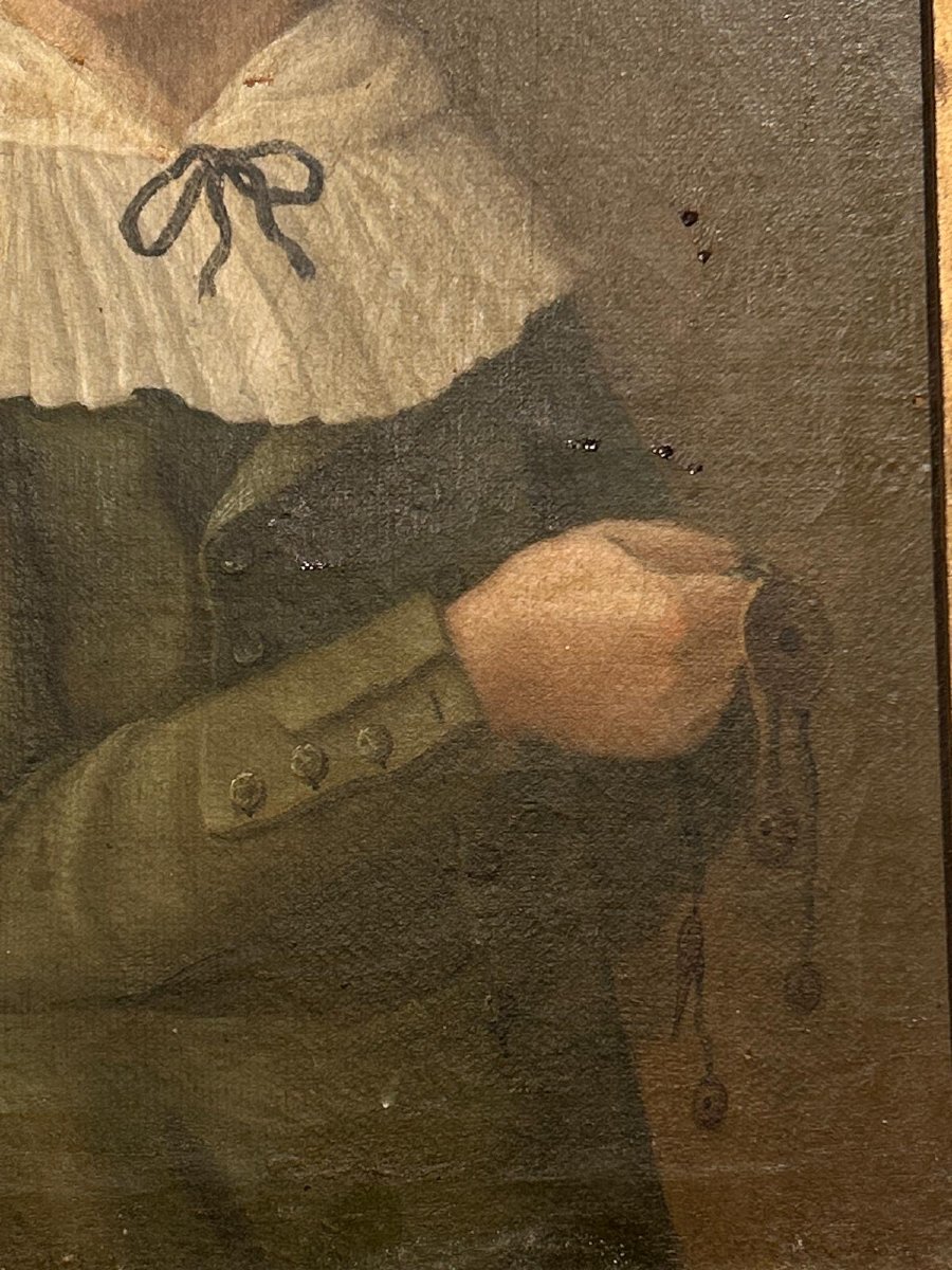 Ritratto di nobile fanciulla della fine del XVIII secolo-photo-3