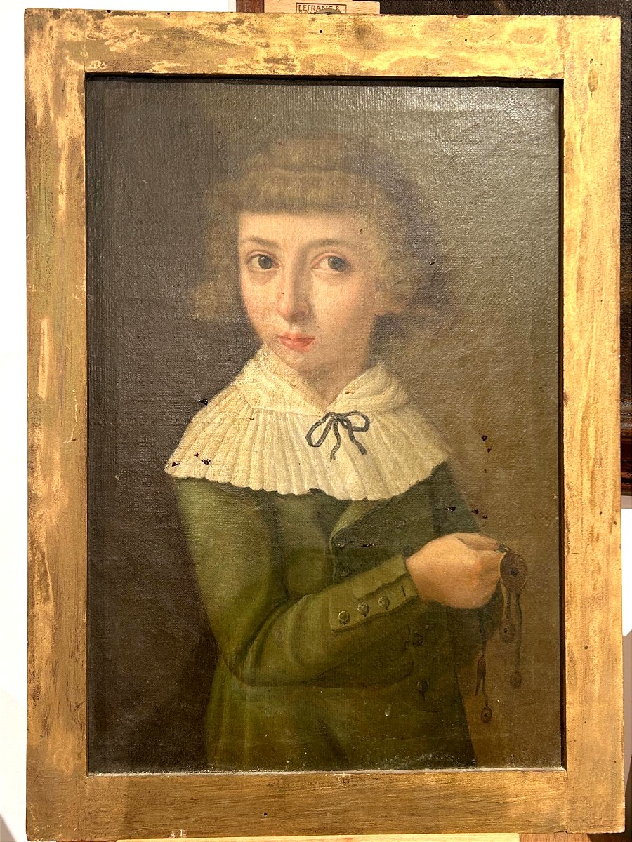 Ritratto di nobile fanciulla della fine del XVIII secolo