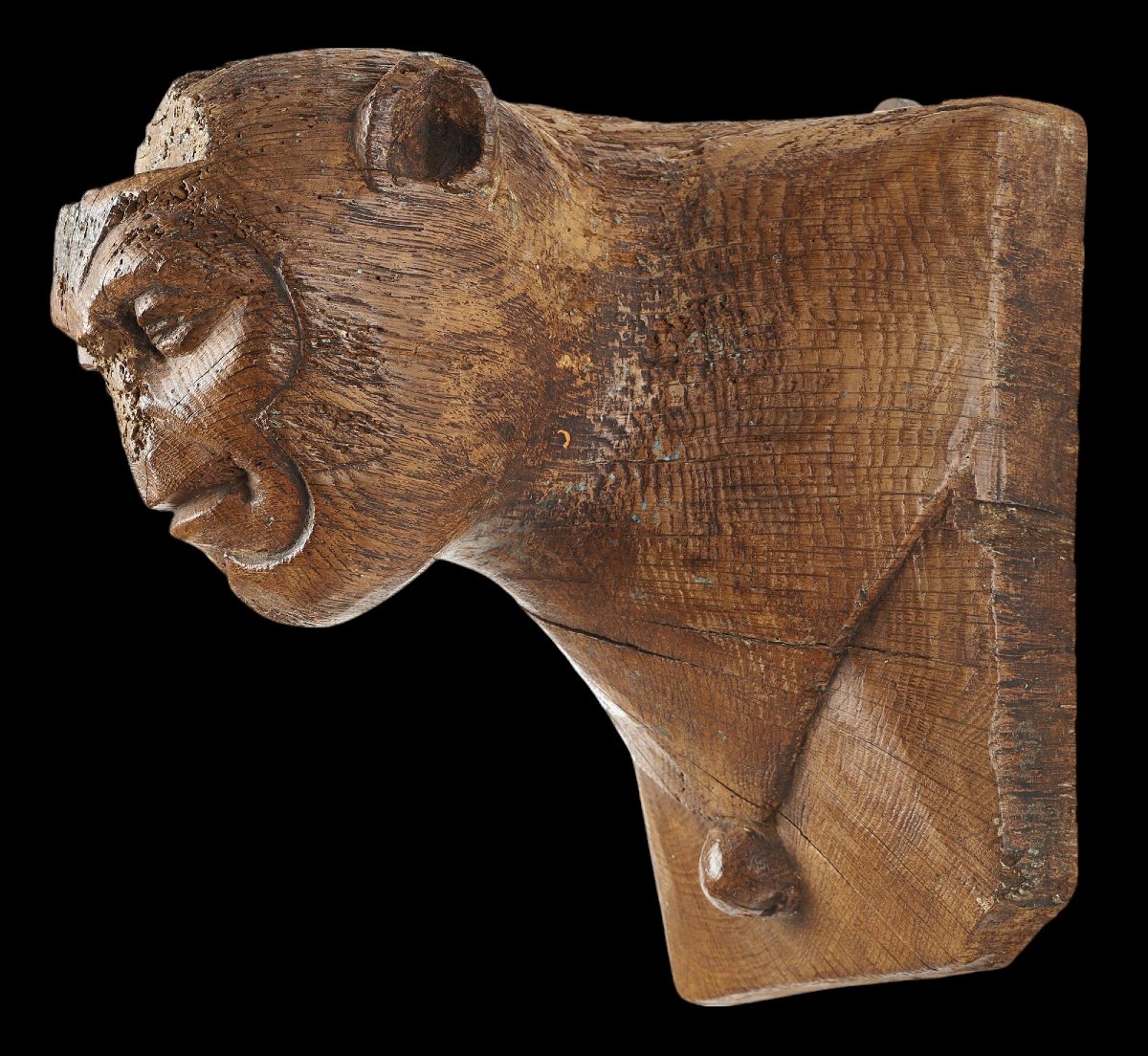 Coppia di elementi architettonici di figure fantastiche, Arte nordica dei primi del XVI secolo.-photo-4