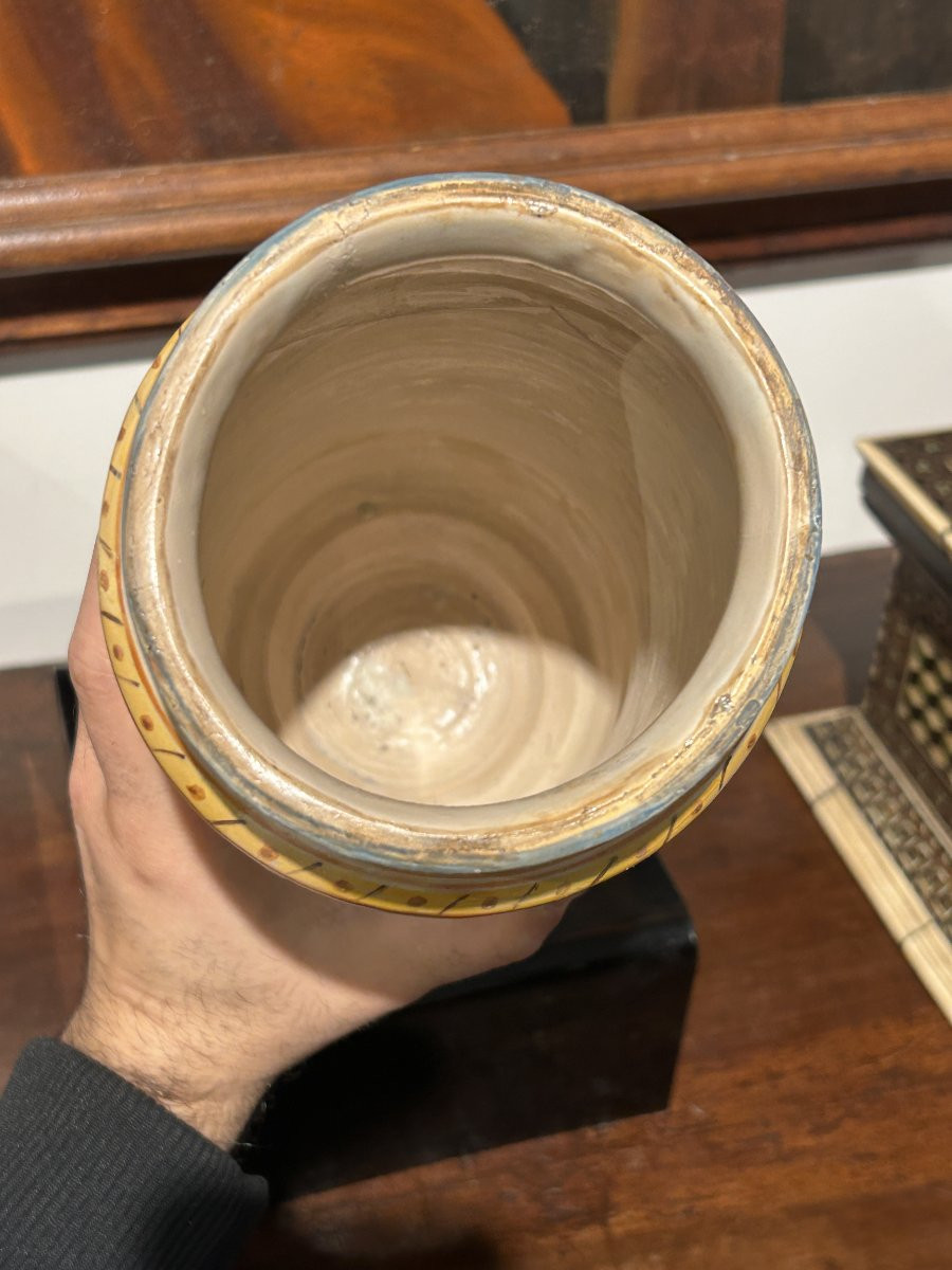 Grande albarello di Montelupo a grottesche, seconda metà del XVI secolo.-photo-1