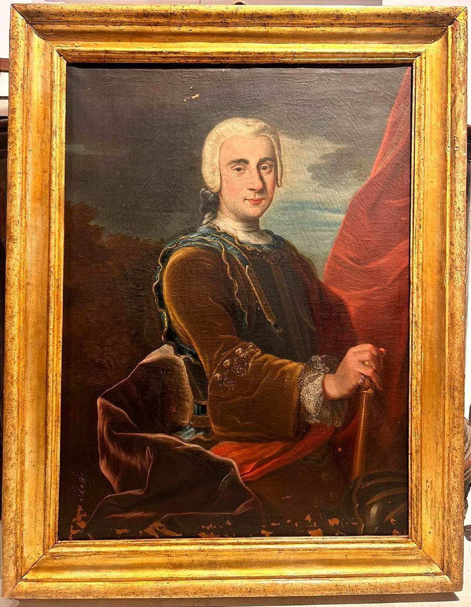 Ritratto di nobile cavaliere della prima metà del XVIII secolo