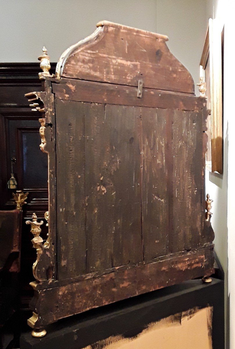 Importante teca barocca lignea dorata ad oro zecchino. Roma, seconda metà del XVII secolo.-photo-6