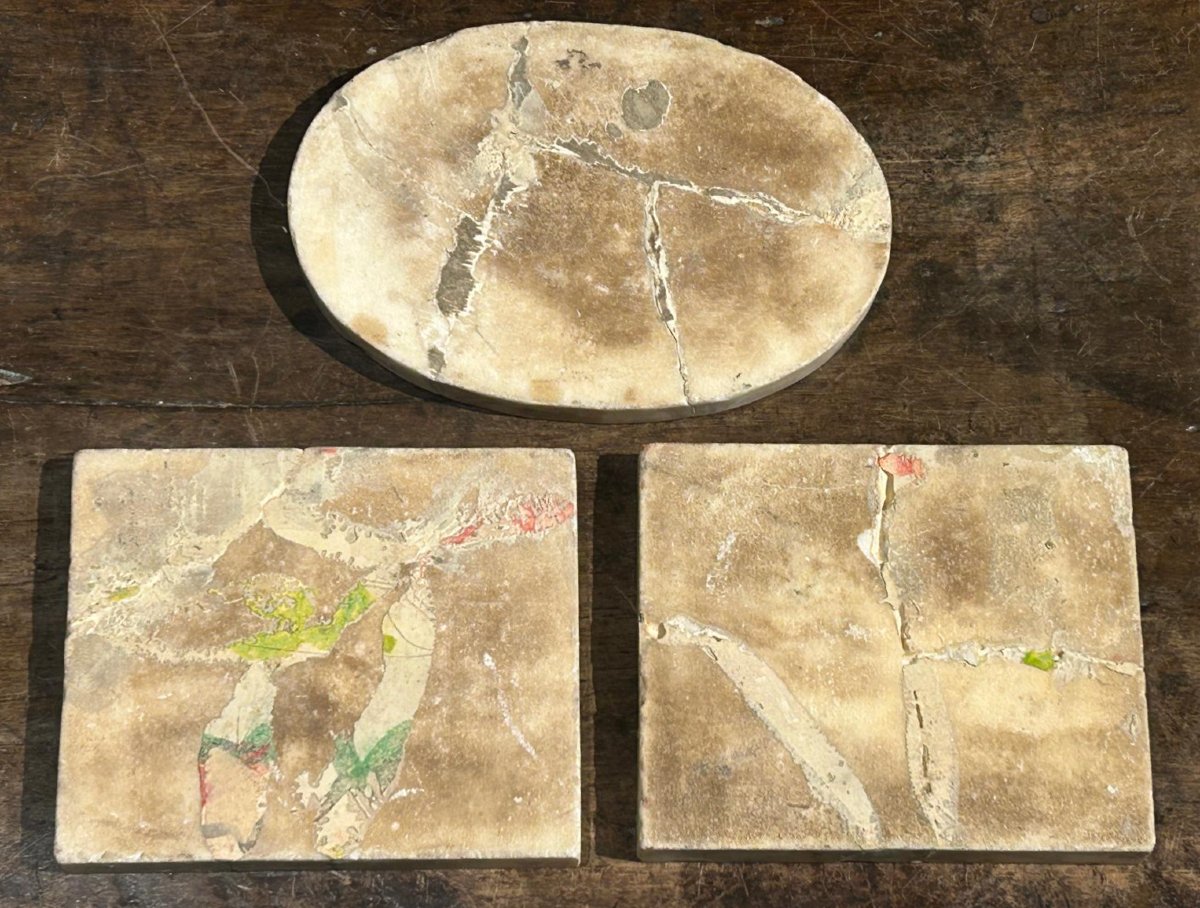 Basso rilievi in marmo con scene erotiche di ambito neoclassico.-photo-2