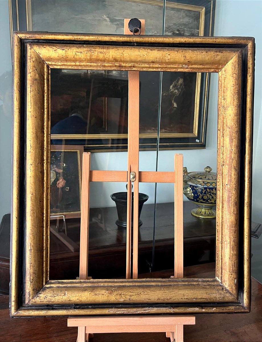 Cornice lacca ed oro dei primi del Seicento. Italia centrale.-photo-2