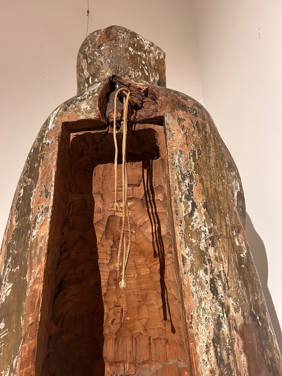 Sant'Anna in legno dorato e policromo, 150cm. Siena, primi del XVI secolo.-photo-4