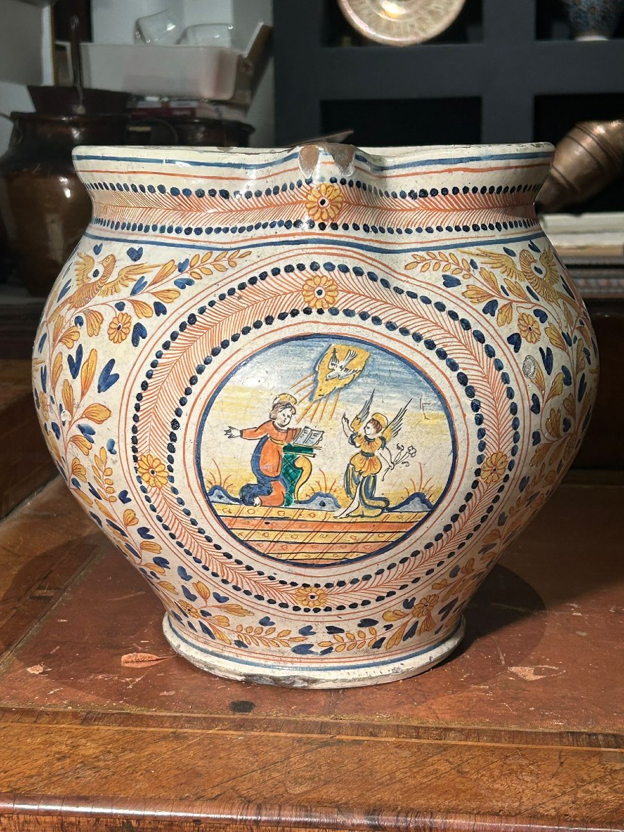 Grande boccale da farmacia di Deruta, metà del XVII secolo-photo-7
