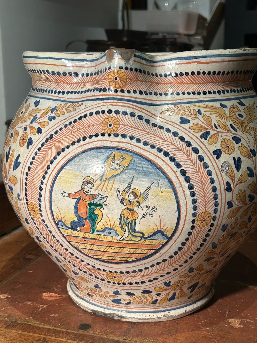 Grande boccale da farmacia di Deruta, metà del XVII secolo-photo-8
