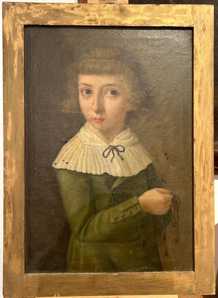 Ritratto di nobile fanciulla della fine del XVIII secolo